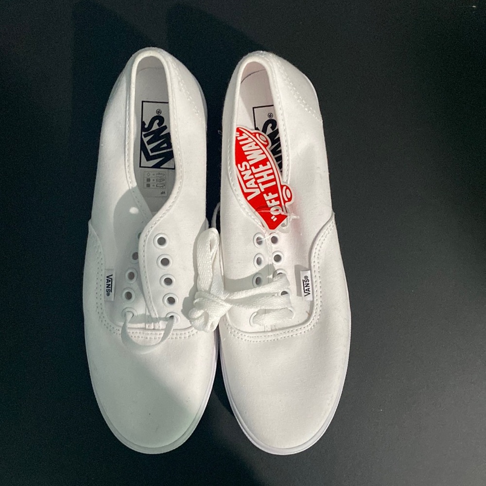 Vans Authentic Skate Shoes in True White